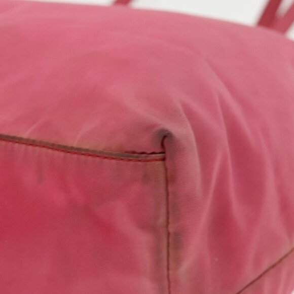 PRADA Tote Bag Nylon Pink Silver Auth mr613 - Picture 10 of 15